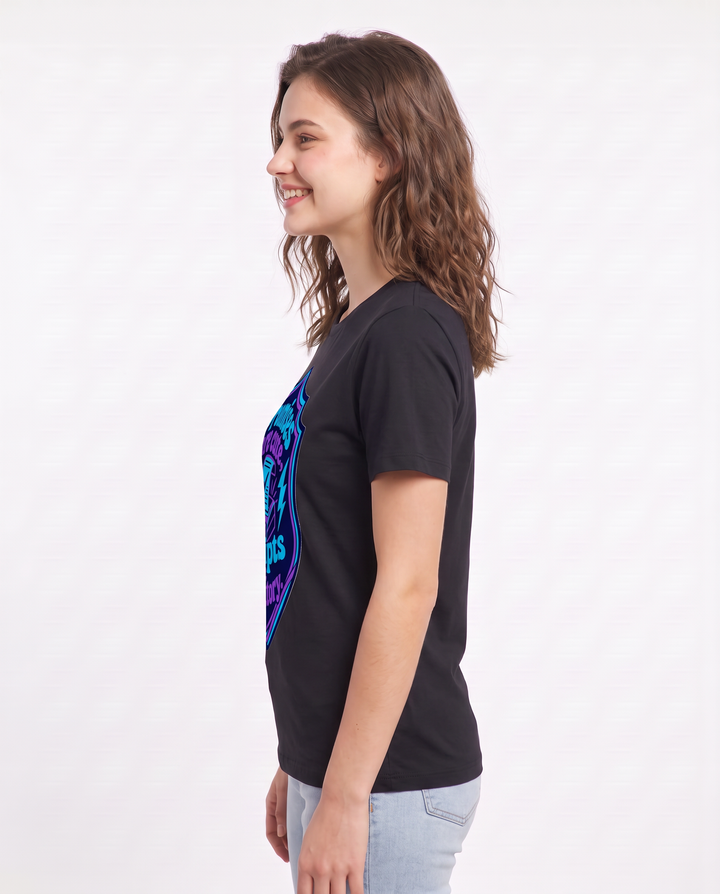 Graphic Women's Black T-Shirt - Promises are cute, receipts are product image 2