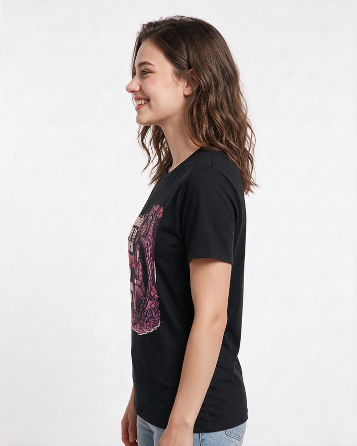 Hunting Black T-Shirt for Women – Everyday Expression Graphic Tee product image 2