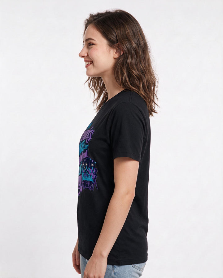 Patriotic Black T-Shirt for Women – Everyday Expression Graphic Tee product image 2