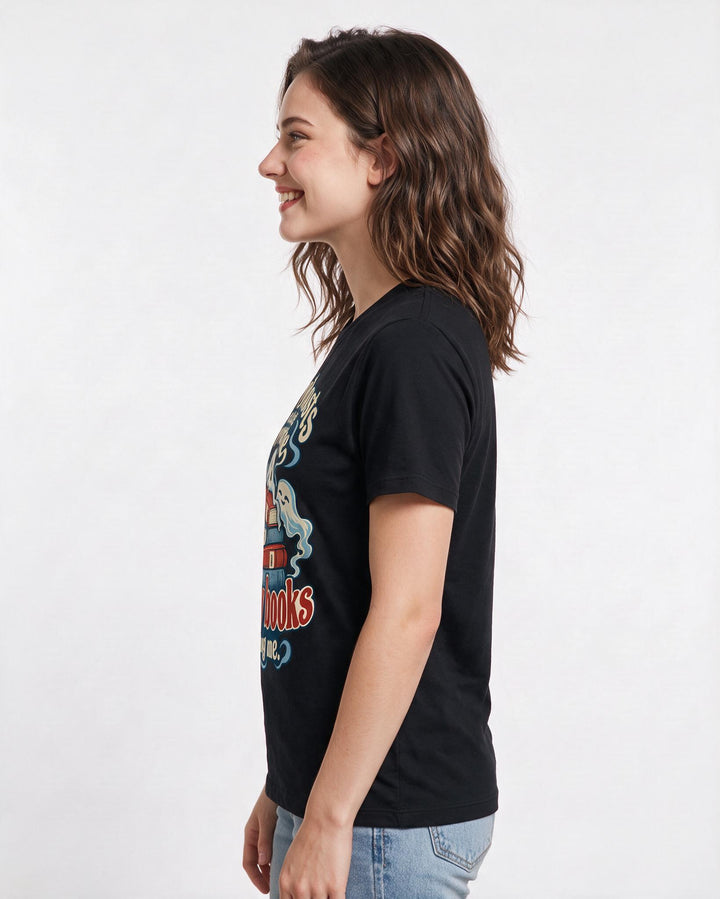Halloween Black T-Shirt for Women – Halloween Theme Graphic Tee product image 2