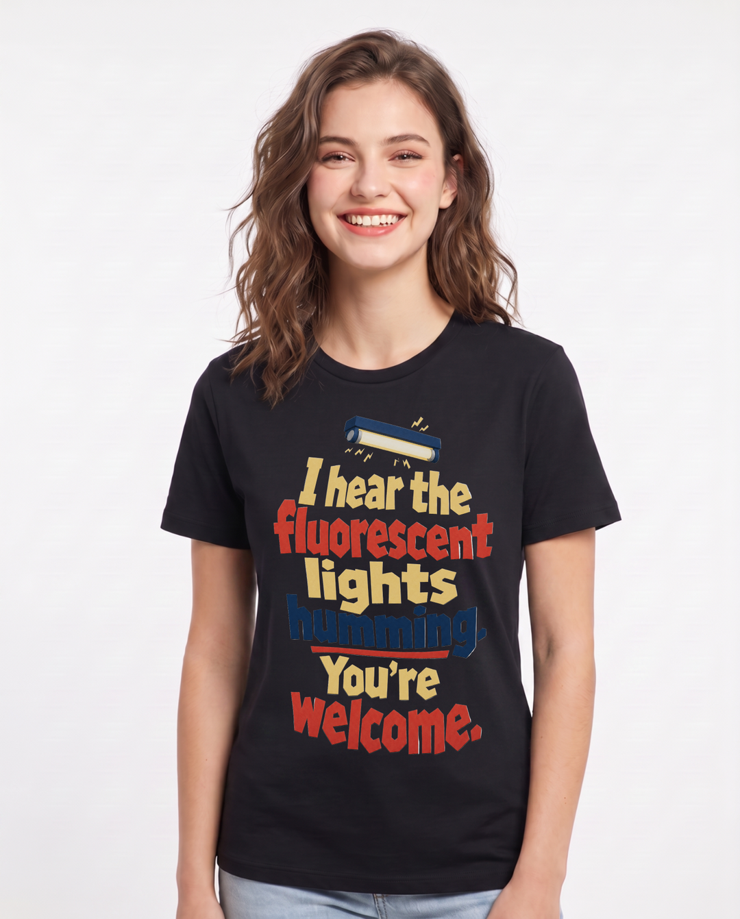 Neurodiversity Black T-Shirt for Women – Everyday Expression Graphic Tee product image 3