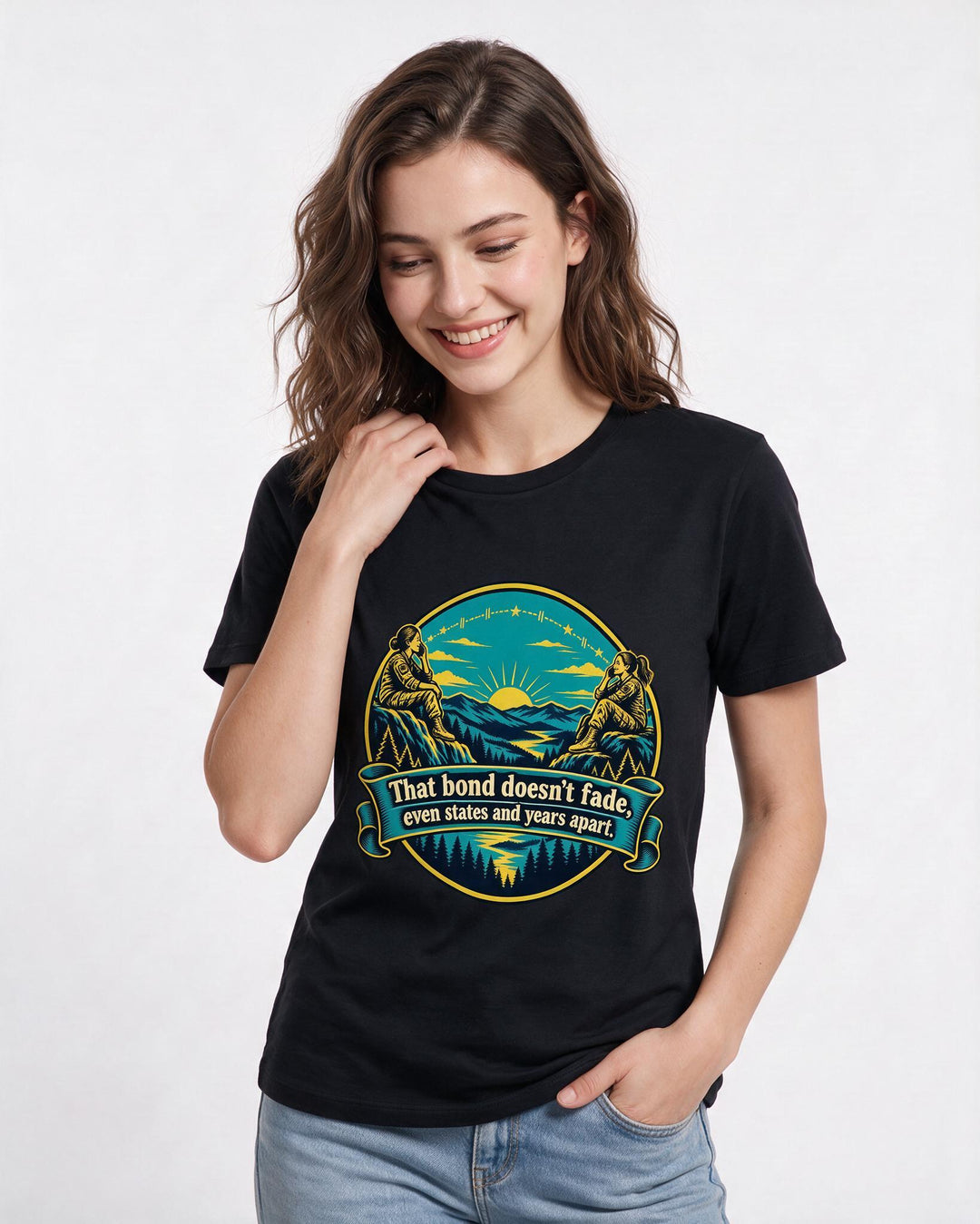 Veteran Black T-Shirt for Women – Everyday Expression Graphic Tee product image 1