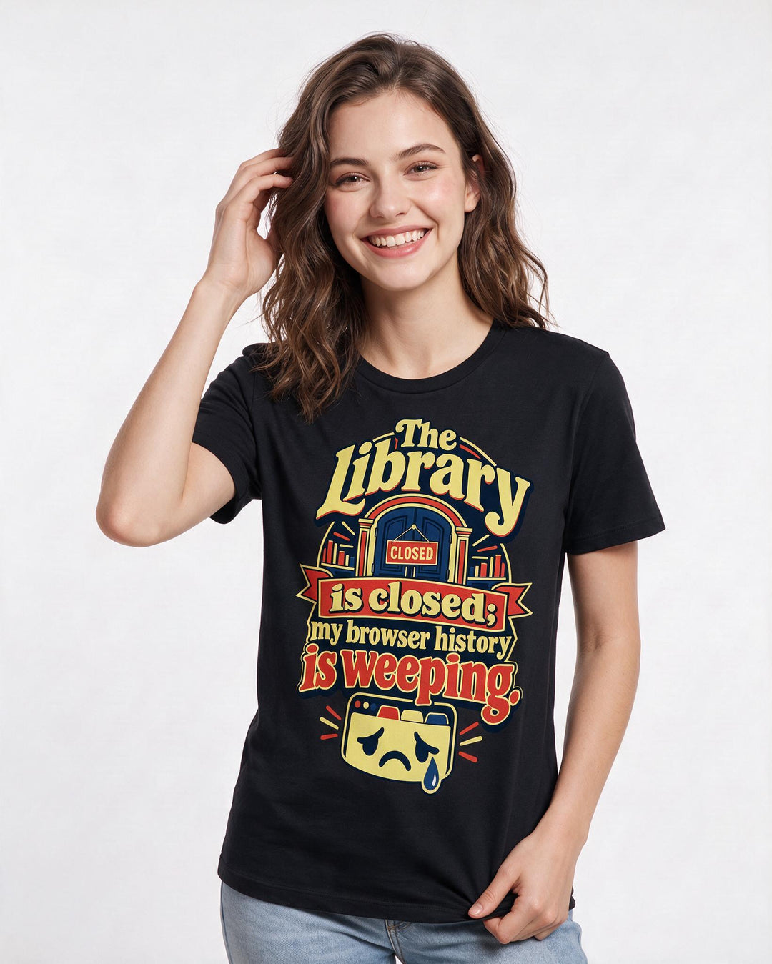 Graduation Black T-Shirt for Women – Everyday Expression Graphic Tee product image 1