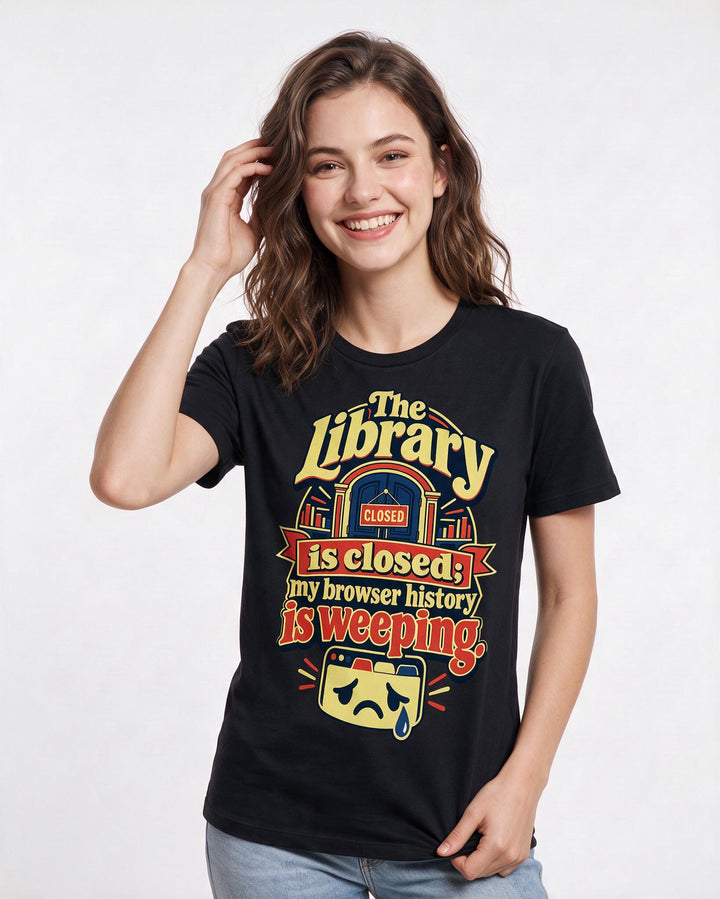 Graduation Black T-Shirt for Women – Everyday Expression Graphic Tee product image 1