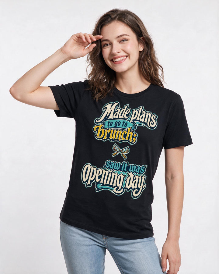 Hunting Black T-Shirt for Women – Everyday Expression Graphic Tee product image 3