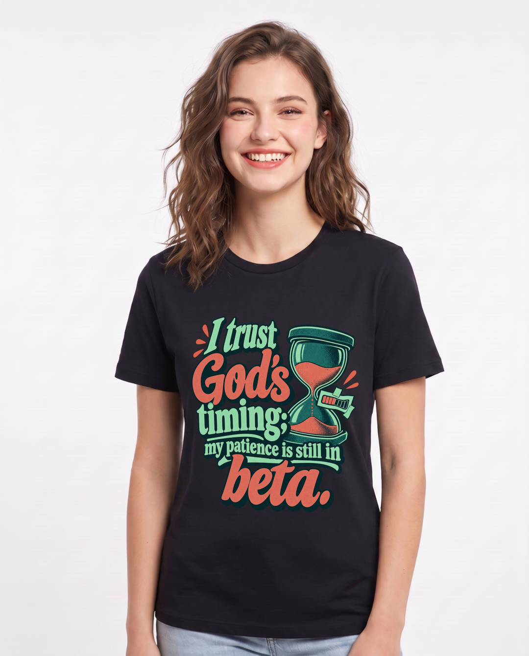 Christian Faith Black T-Shirt for Women – Everyday Expression Graphic Tee product image 3