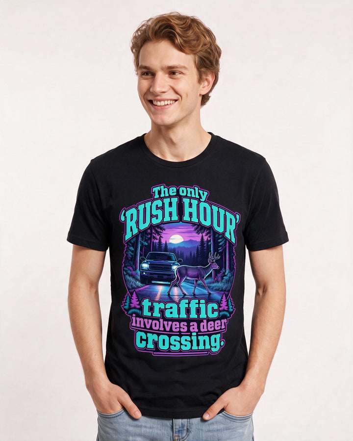 Hunting Black T-Shirt for Men – Everyday Expression Graphic Tee product image 1