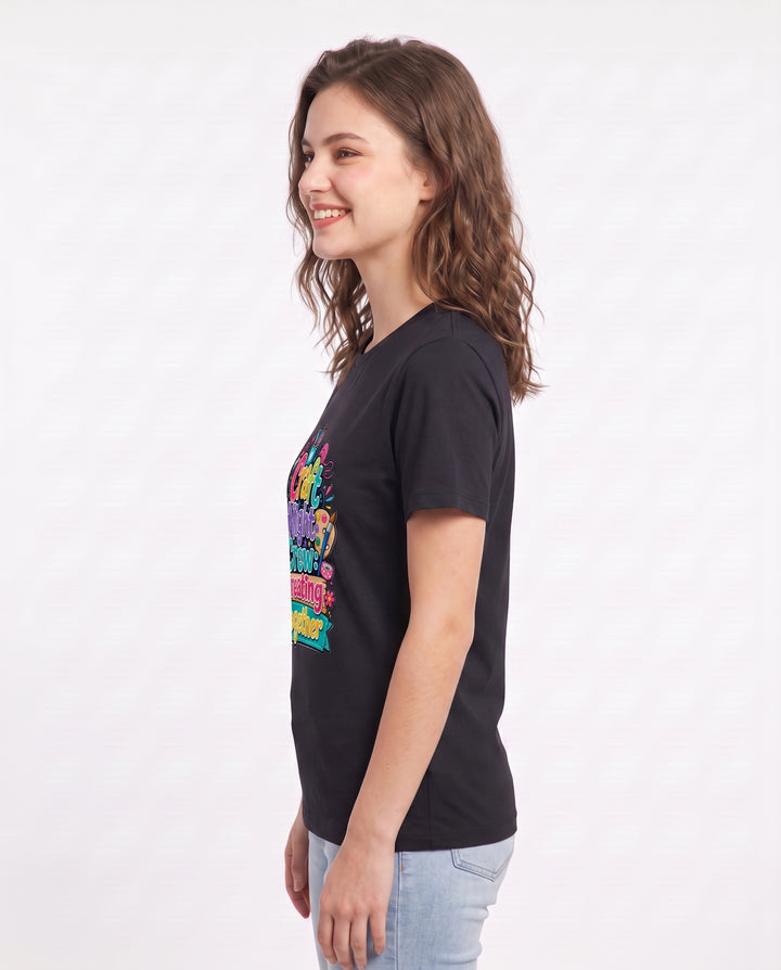 Craft Night Crew: Creating Together Women's Black T-Shirt product image 3