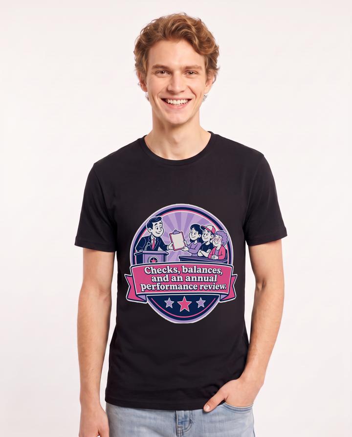 Political Statement Black T-Shirt for Men – Everyday Expression Graphic Tee product image 1