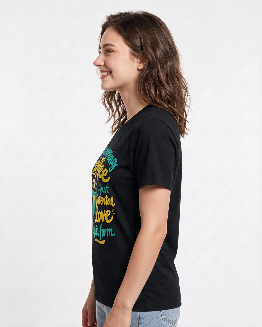 Mom Black T-Shirt for Women – Everyday Expression Graphic Tee product image 2