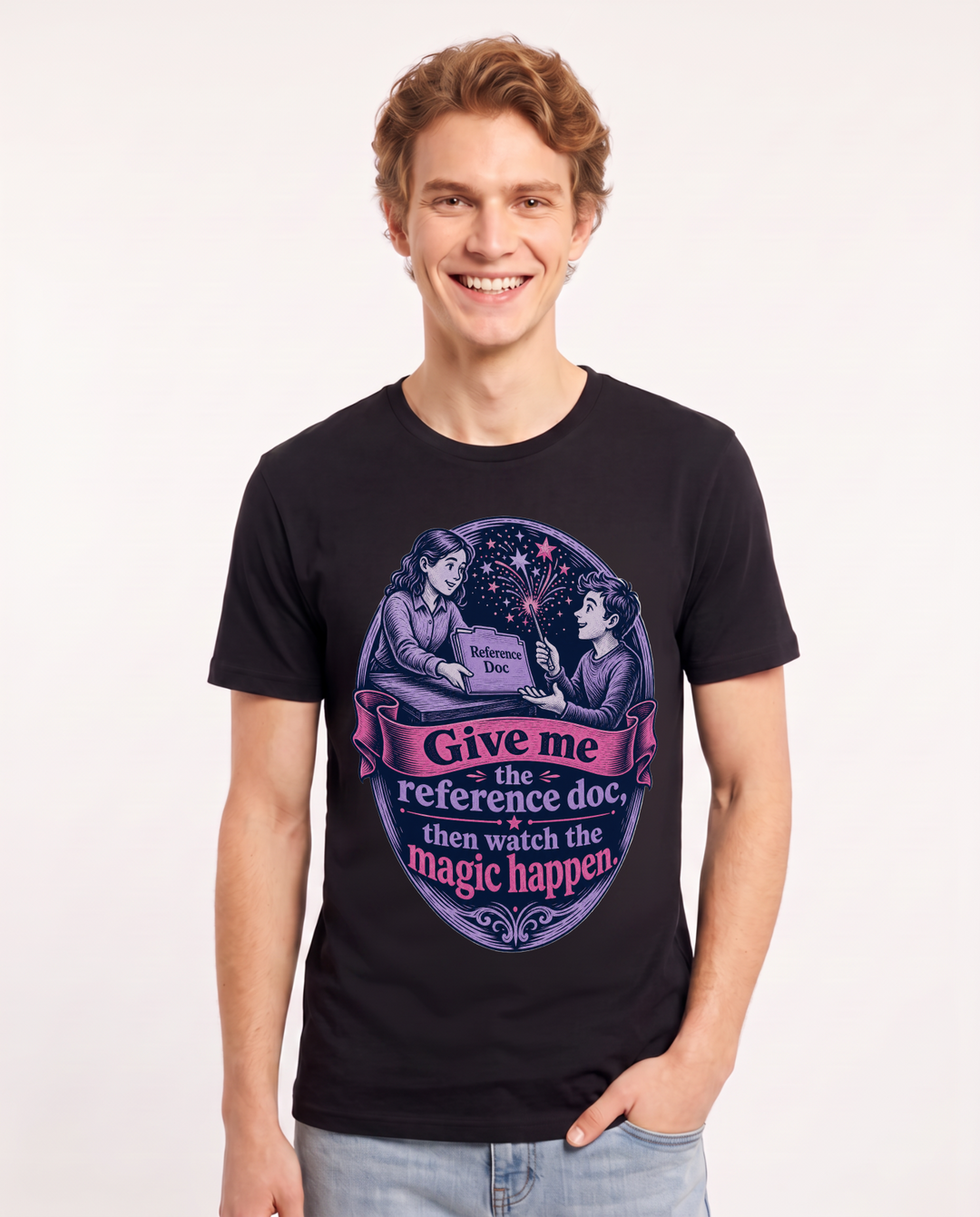 Neurodiversity Black T-Shirt for Men – Everyday Expression Graphic Tee product image 3