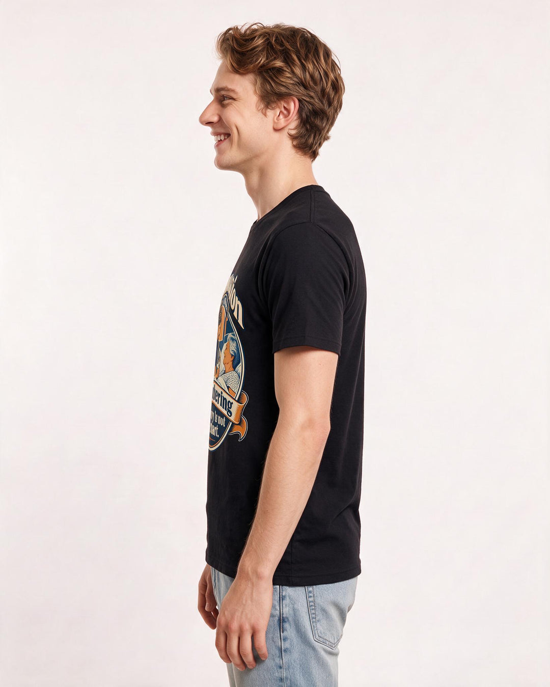 Nurse Black T-Shirt for Men – Nursing Life Graphic Tee product image 2