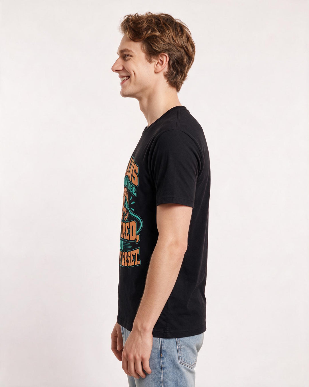 Neurodiversity Black T-Shirt for Men – Everyday Expression Graphic Tee product image 2