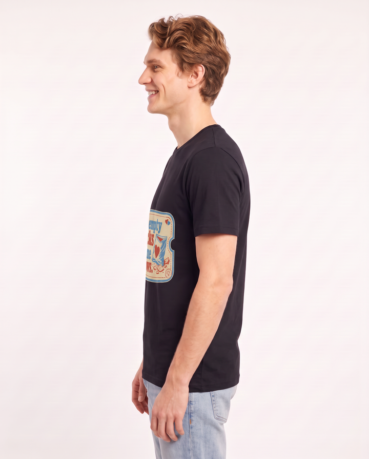 Couples Men's Black T-Shirt - Your empty snacks became our vows. product image 2