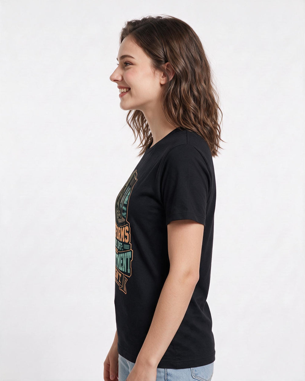 Veteran Black T-Shirt for Women – Everyday Expression Graphic Tee product image 2