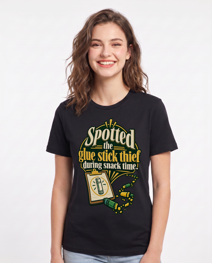 Teacher Black T-Shirt for Women – Everyday Expression Graphic Tee product image 3