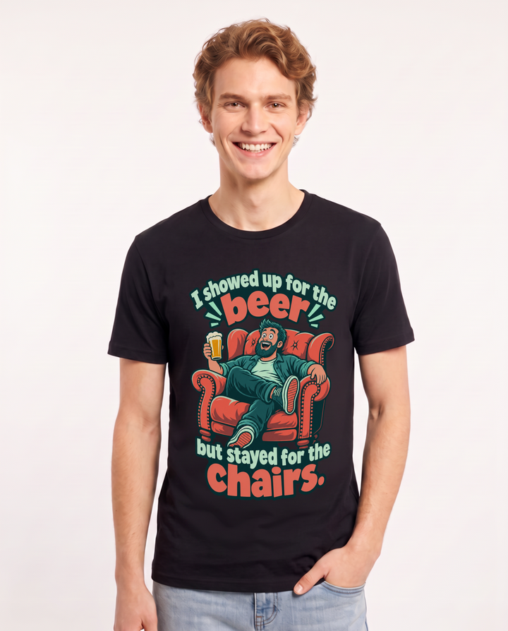 Beer Black T-Shirt for Men – Everyday Expression Graphic Tee product image 3