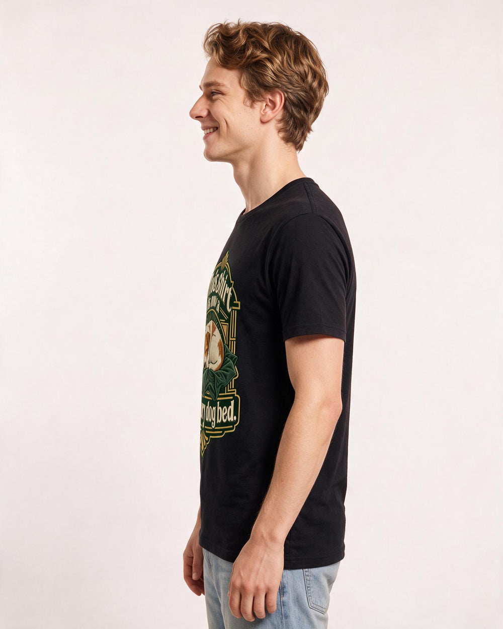 Cat Lover Black T-Shirt for Men – Everyday Expression Graphic Tee product image 2