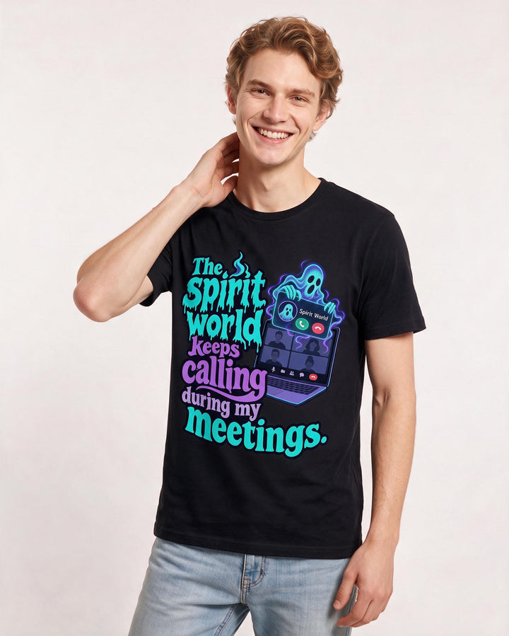 Halloween Black T-Shirt for Men – Halloween Theme Graphic Tee product image 1