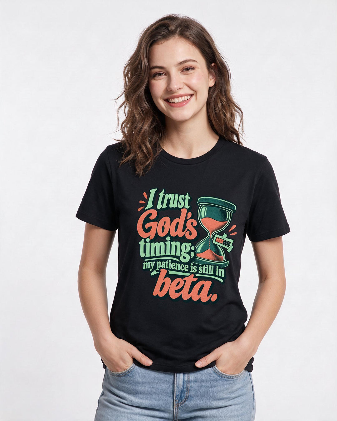 Christian Faith Black T-Shirt for Women – Everyday Expression Graphic Tee product image 1