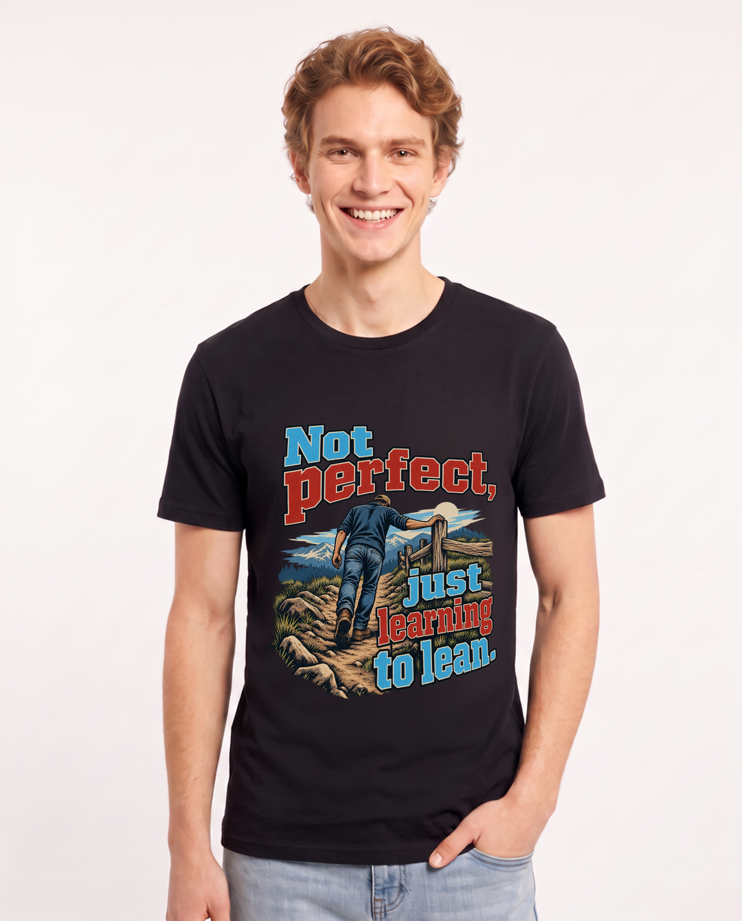 Christian Faith Black T-Shirt for Men – Everyday Expression Graphic Tee product image 3