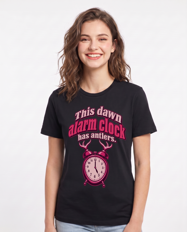 Hunting Black T-Shirt for Women – Everyday Expression Graphic Tee product image 3