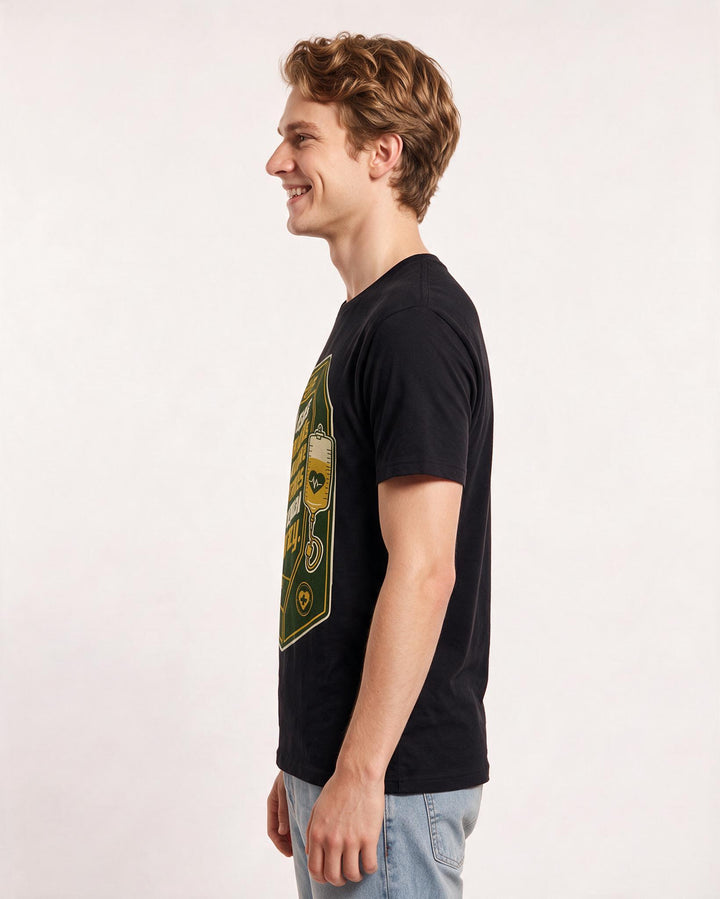 Nurse Gift Men's Black T-Shirt - I assess pain levels and nonsense product image 2