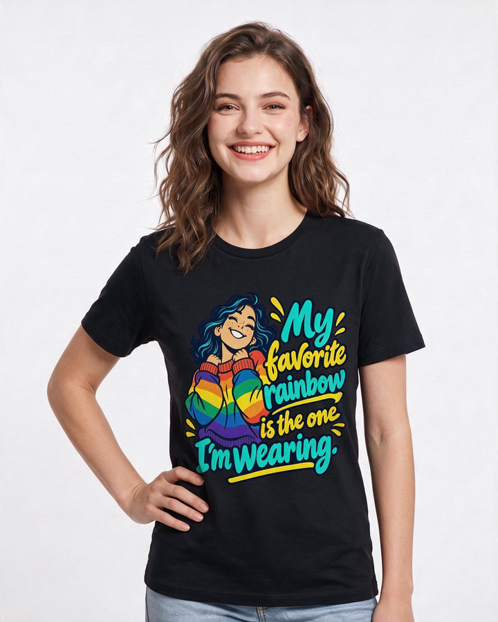 Pride Black T-Shirt for Women – Everyday Expression Graphic Tee product image 1