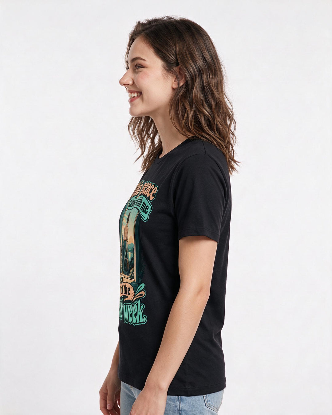 Christian Faith Black T-Shirt for Women – Everyday Expression Graphic Tee product image 2