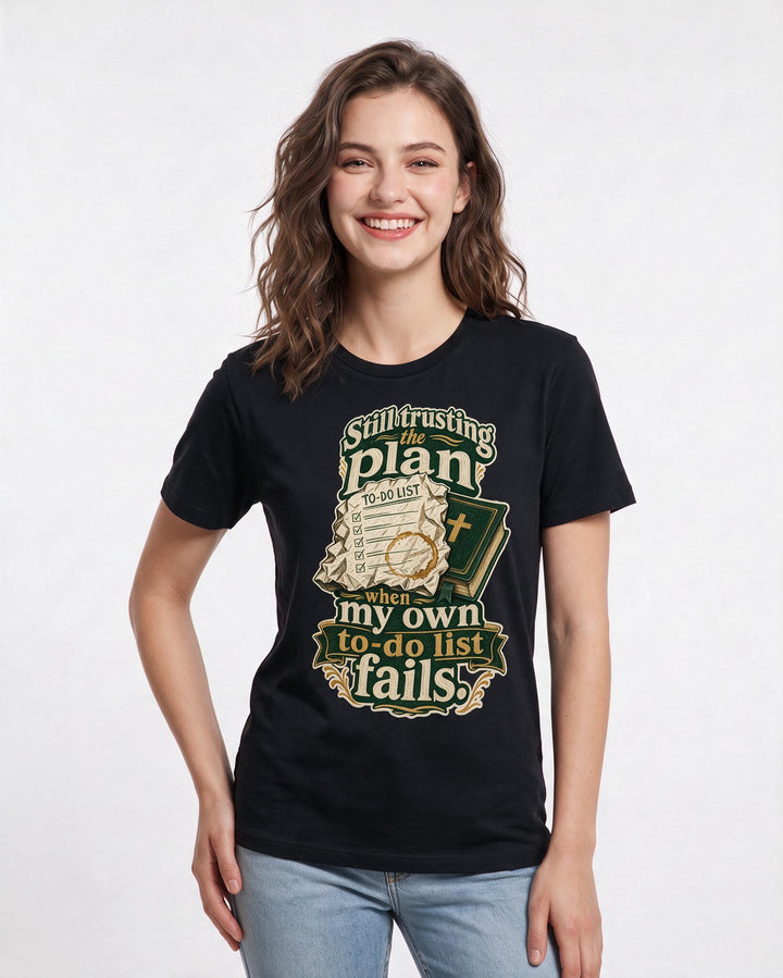 Christian Faith Black T-Shirt for Women – Everyday Expression Graphic Tee product image 1