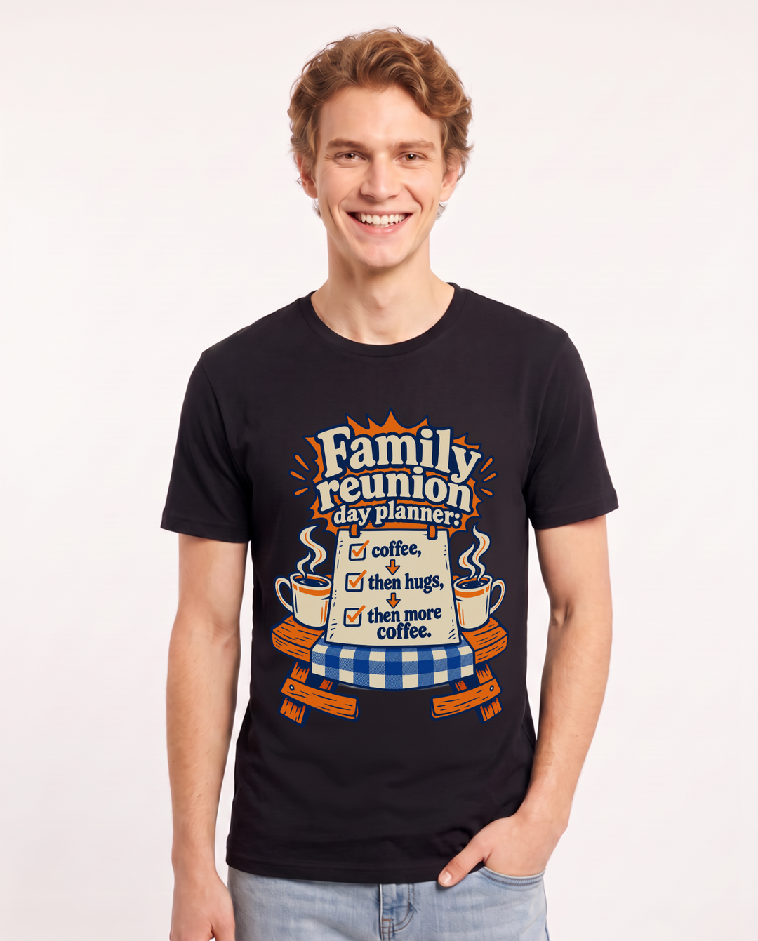 Mom Black T-Shirt for Men – Everyday Expression Graphic Tee product image 3