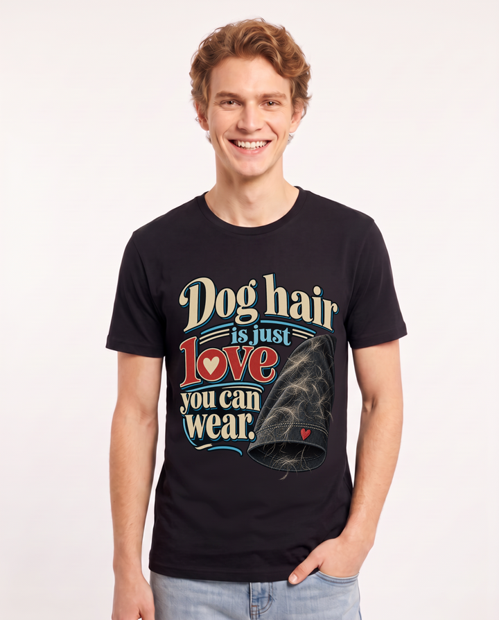 Dog Lover Black T-Shirt for Men – Everyday Expression Graphic Tee product image 3
