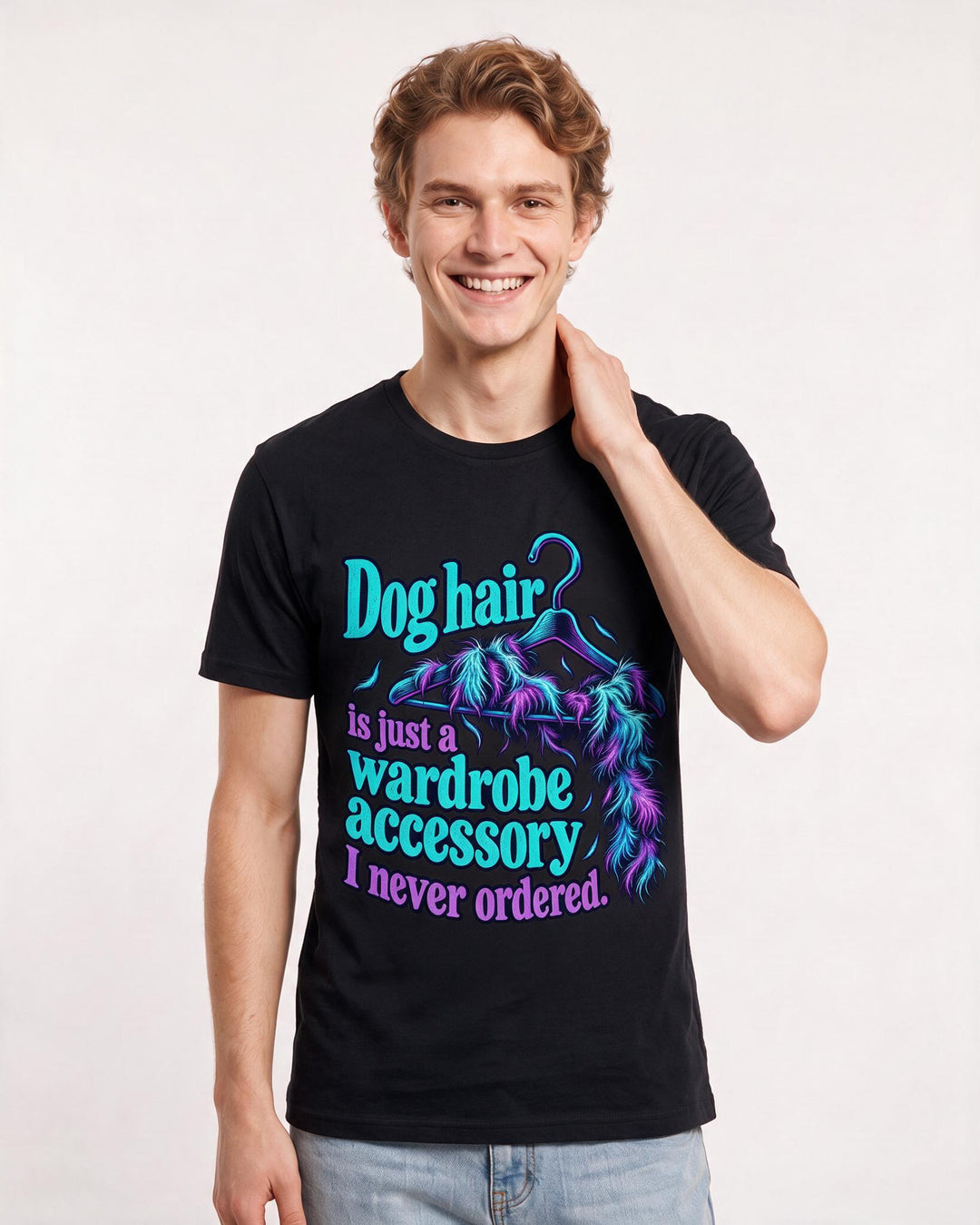 Cat Lover Black T-Shirt for Men – Everyday Expression Graphic Tee product image 1