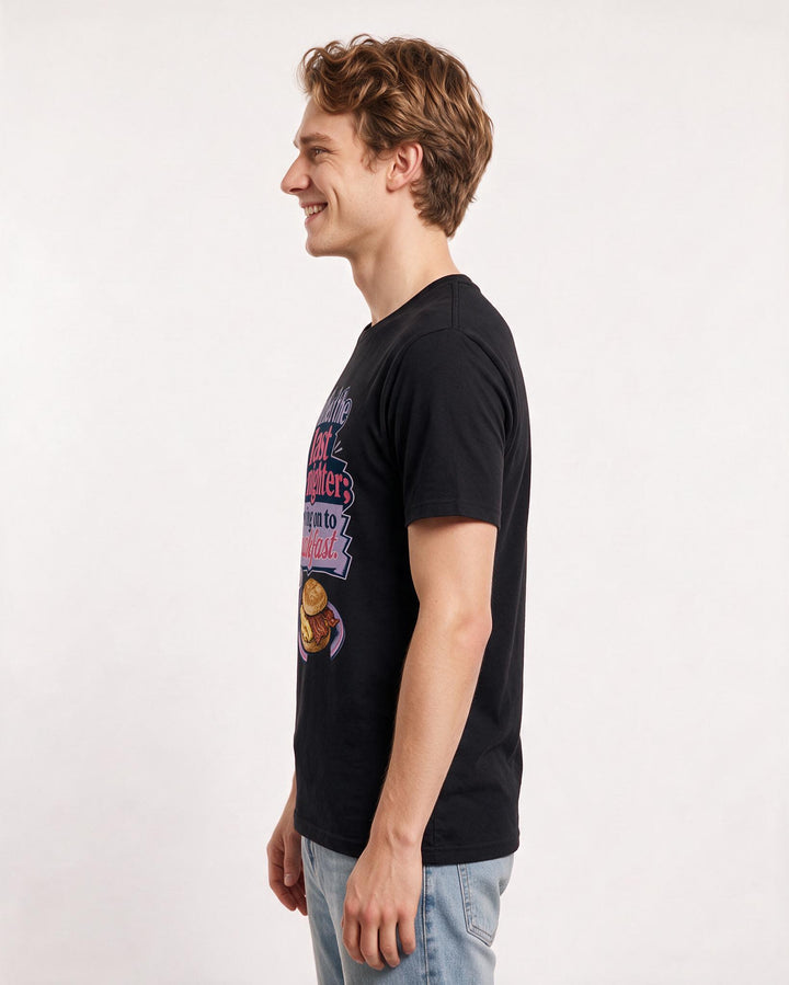 Graduation Black T-Shirt for Men – Everyday Expression Graphic Tee product image 2