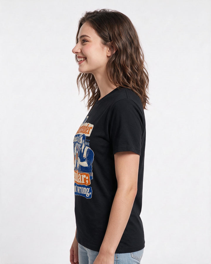 Beer Black T-Shirt for Women – Everyday Expression Graphic Tee product image 2