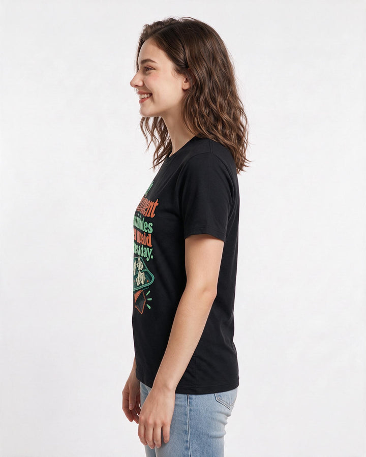 Teacher Black T-Shirt for Women – Everyday Expression Graphic Tee product image 2