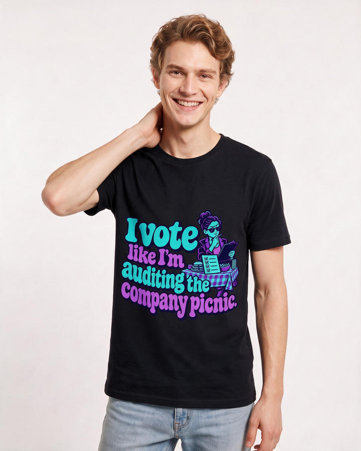 Political Statement Black T-Shirt for Men – Everyday Expression Graphic Tee product image 1