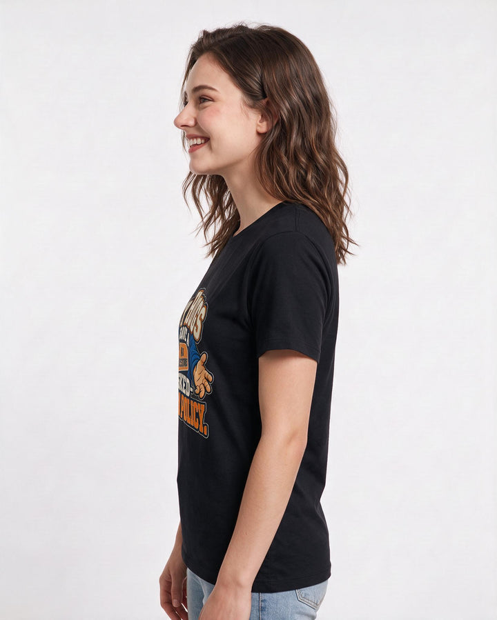 Family Black T-Shirt for Women – Everyday Expression Graphic Tee product image 2