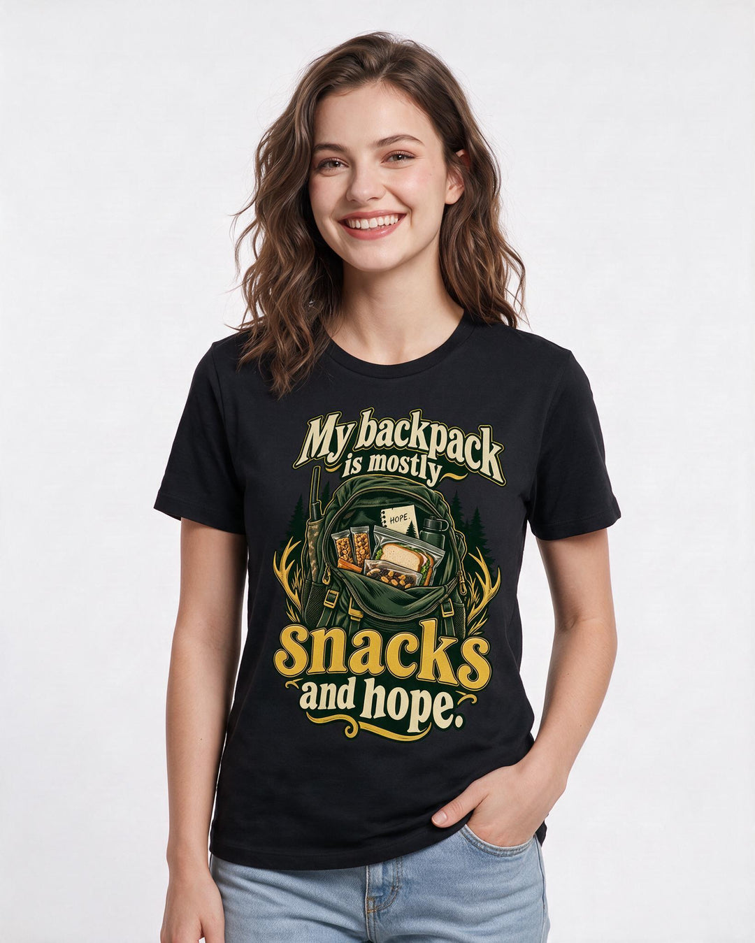 Hunting Black T-Shirt for Women – Everyday Expression Graphic Tee product image 1