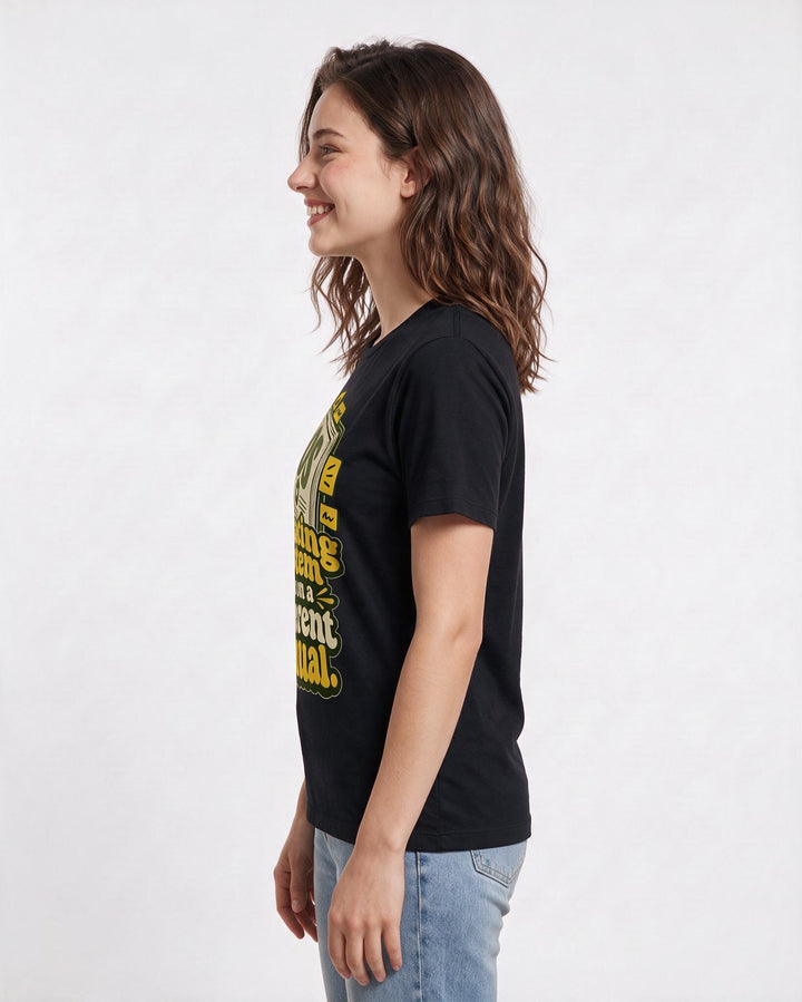 Neurodiversity Black T-Shirt for Women – Everyday Expression Graphic Tee product image 2