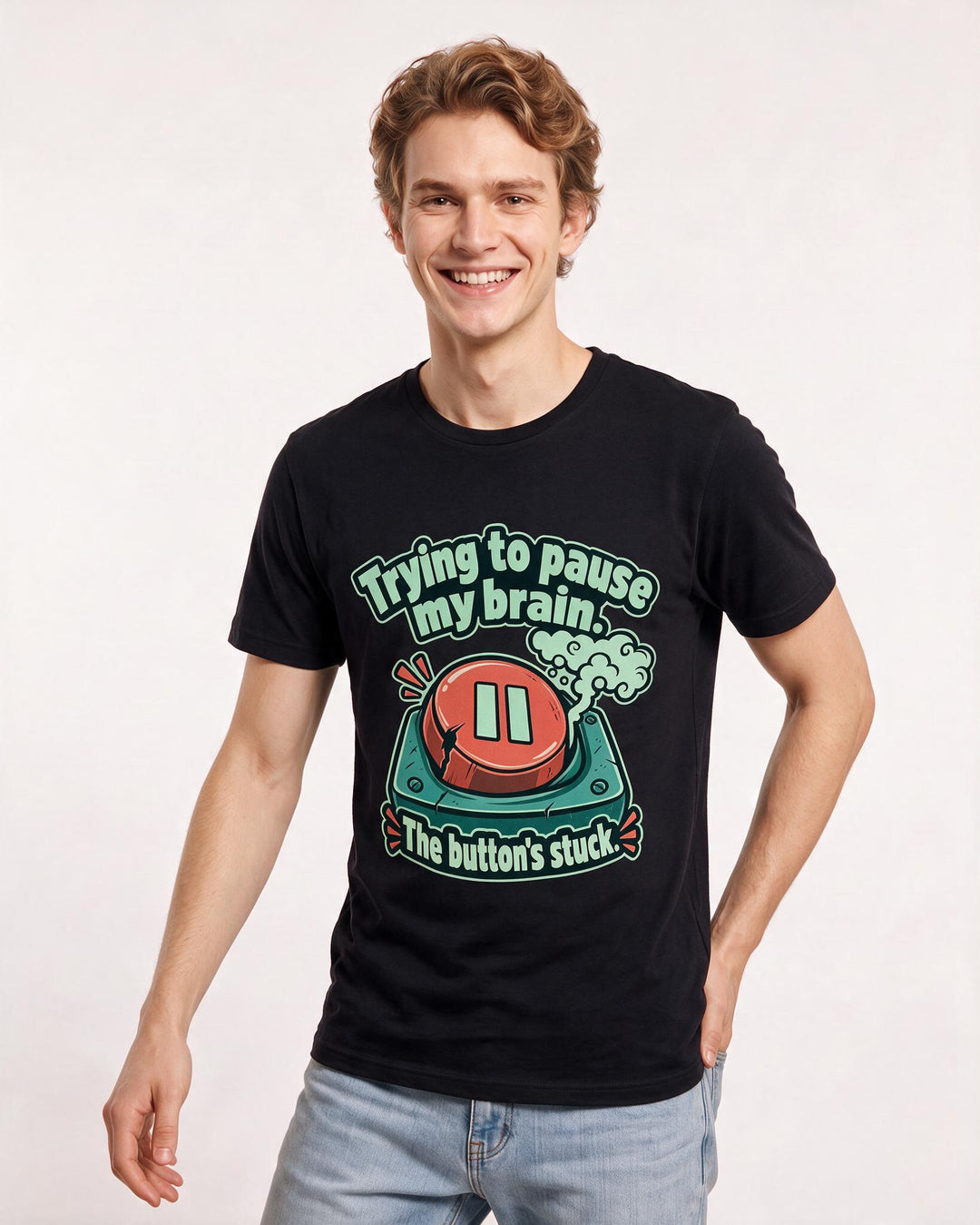 Gaming Black T-Shirt for Men – Game Night Graphic Tee product image 1