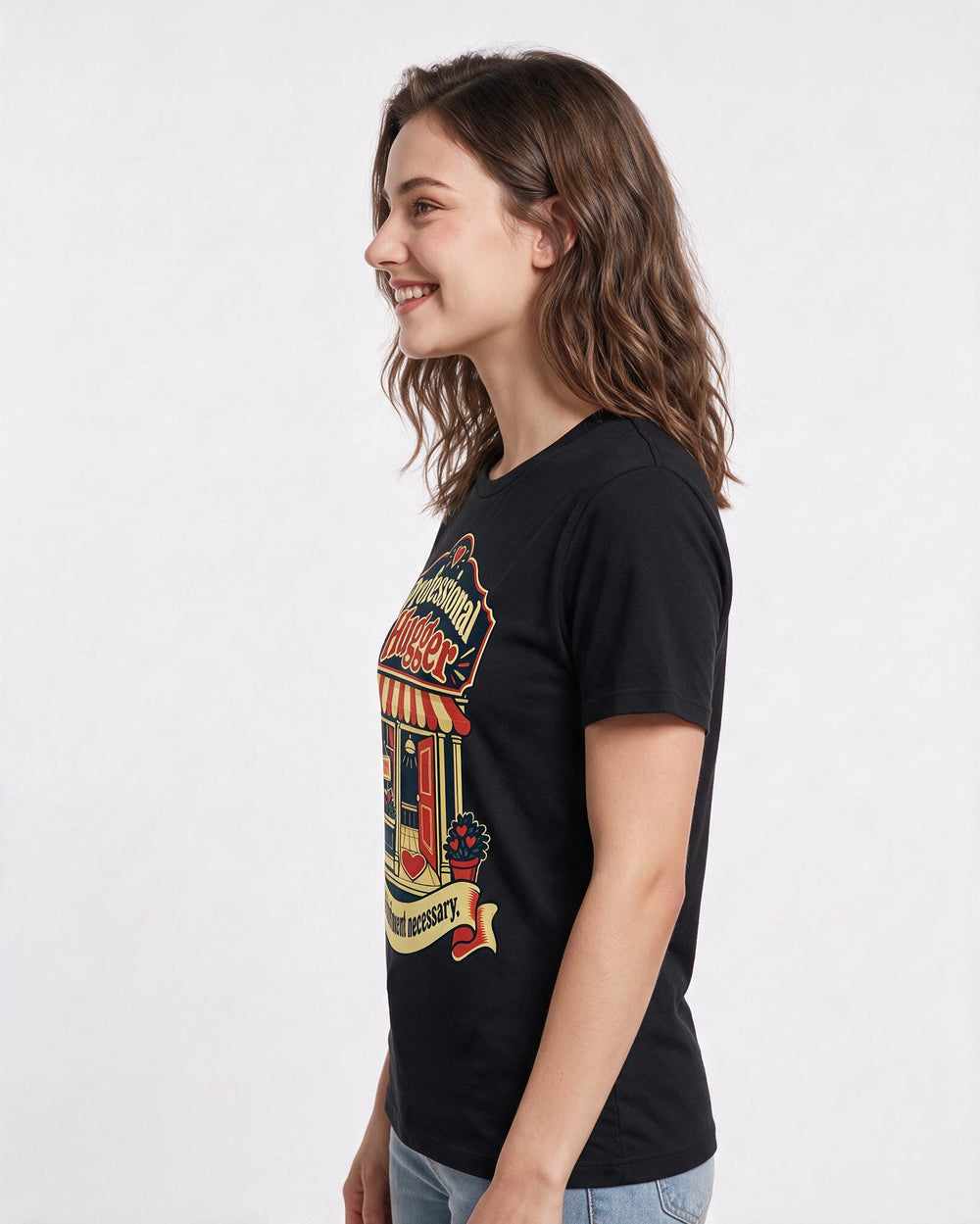 Grandparent Black T-Shirt for Women – Everyday Expression Graphic Tee product image 2