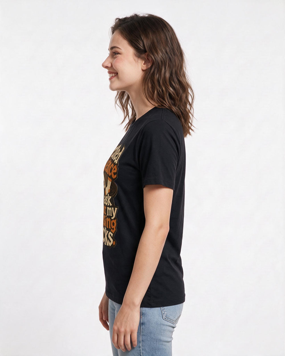 Halloween Black T-Shirt for Women – Halloween Theme Graphic Tee product image 2