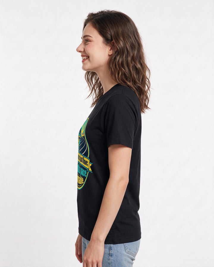 Neurodiversity Black T-Shirt for Women – Everyday Expression Graphic Tee product image 2