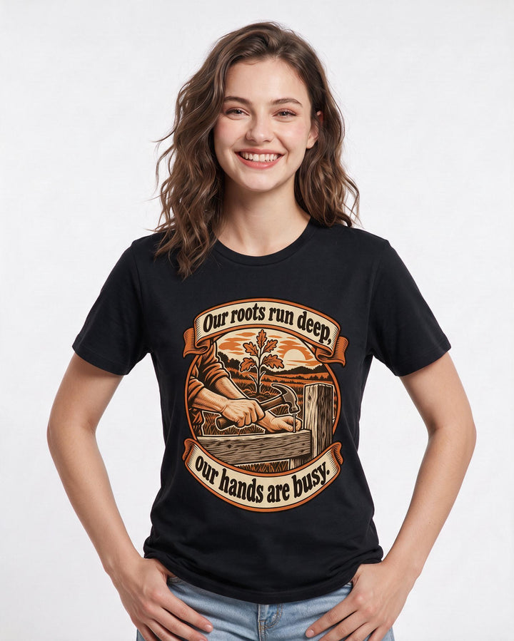 Patriotic Black T-Shirt for Women – Everyday Expression Graphic Tee product image 1