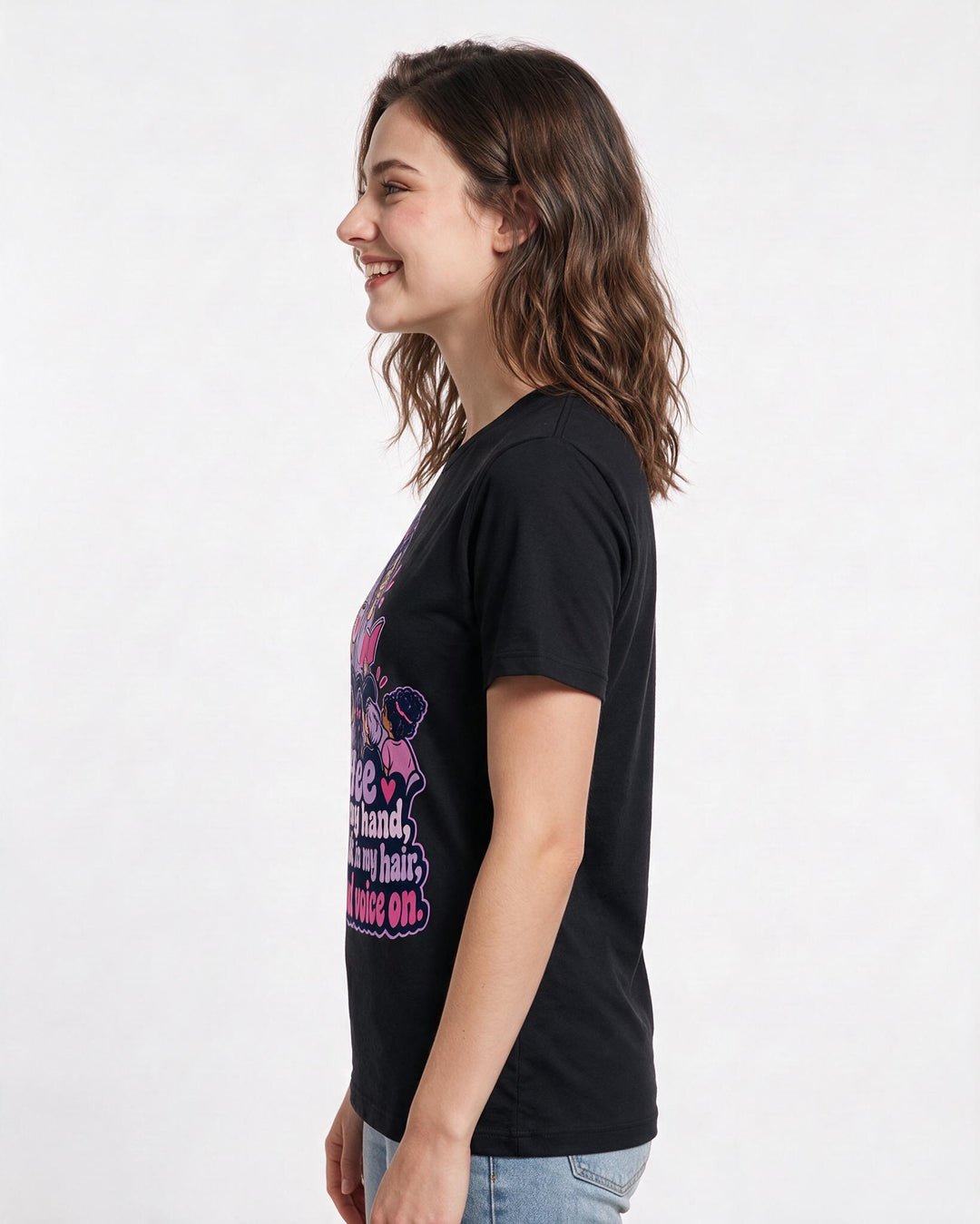 Teacher Black T-Shirt for Women – Everyday Expression Graphic Tee product image 2