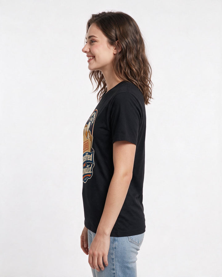 Beer Black T-Shirt for Women – Everyday Expression Graphic Tee product image 2