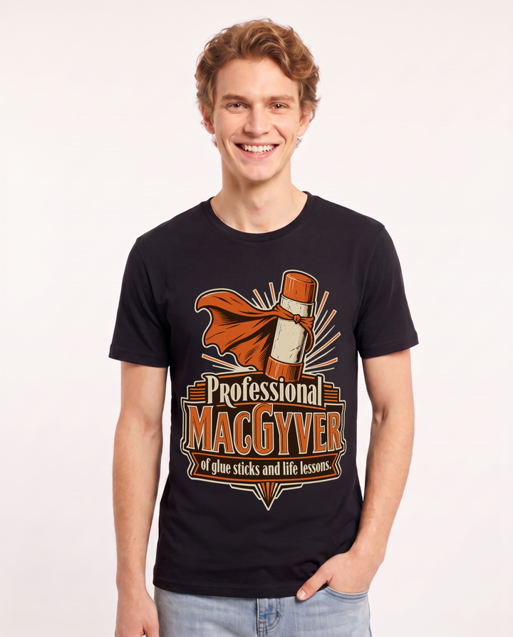 Teacher Black T-Shirt for Men – Everyday Expression Graphic Tee product image 3
