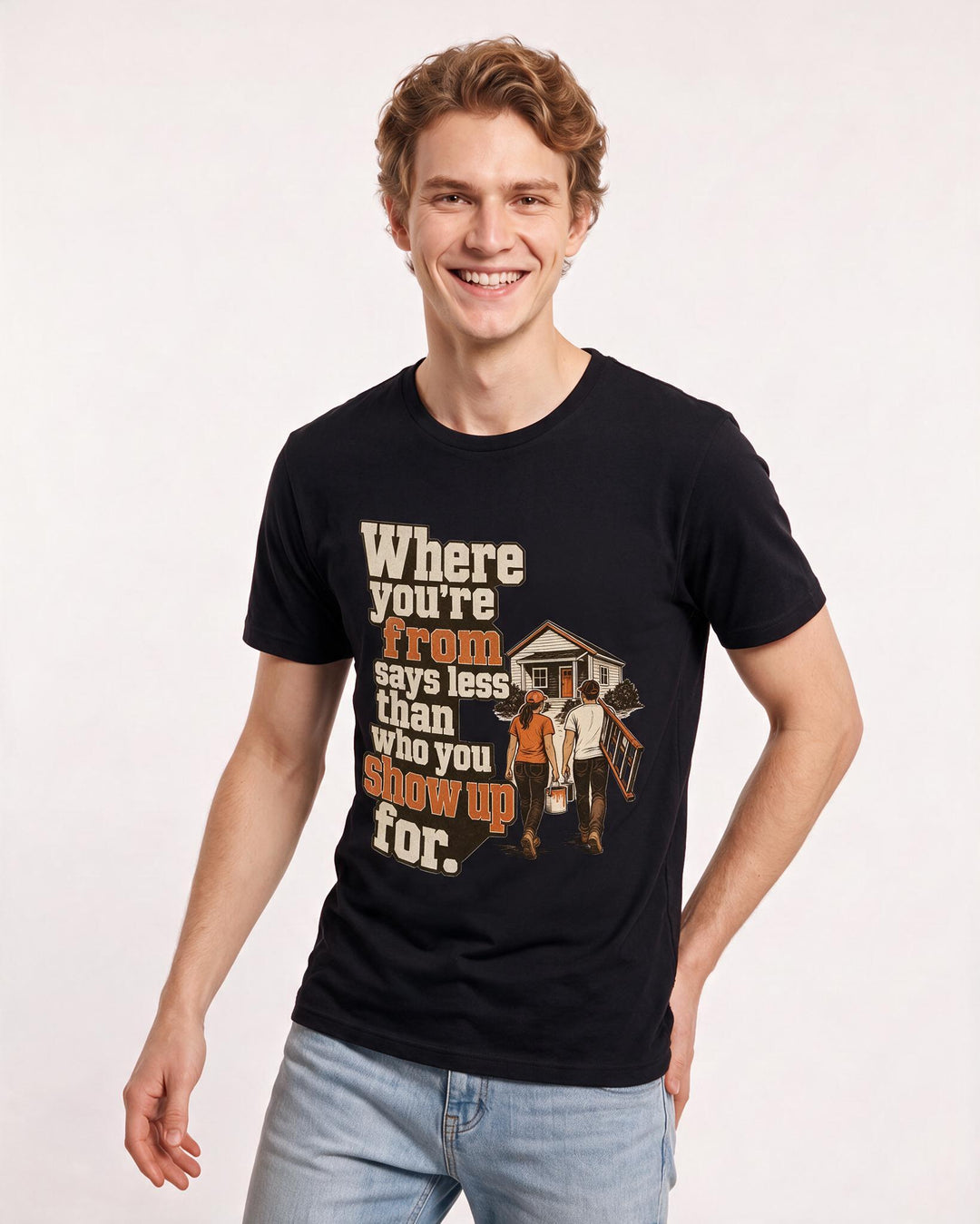 Patriotic Black T-Shirt for Men – Everyday Expression Graphic Tee product image 1
