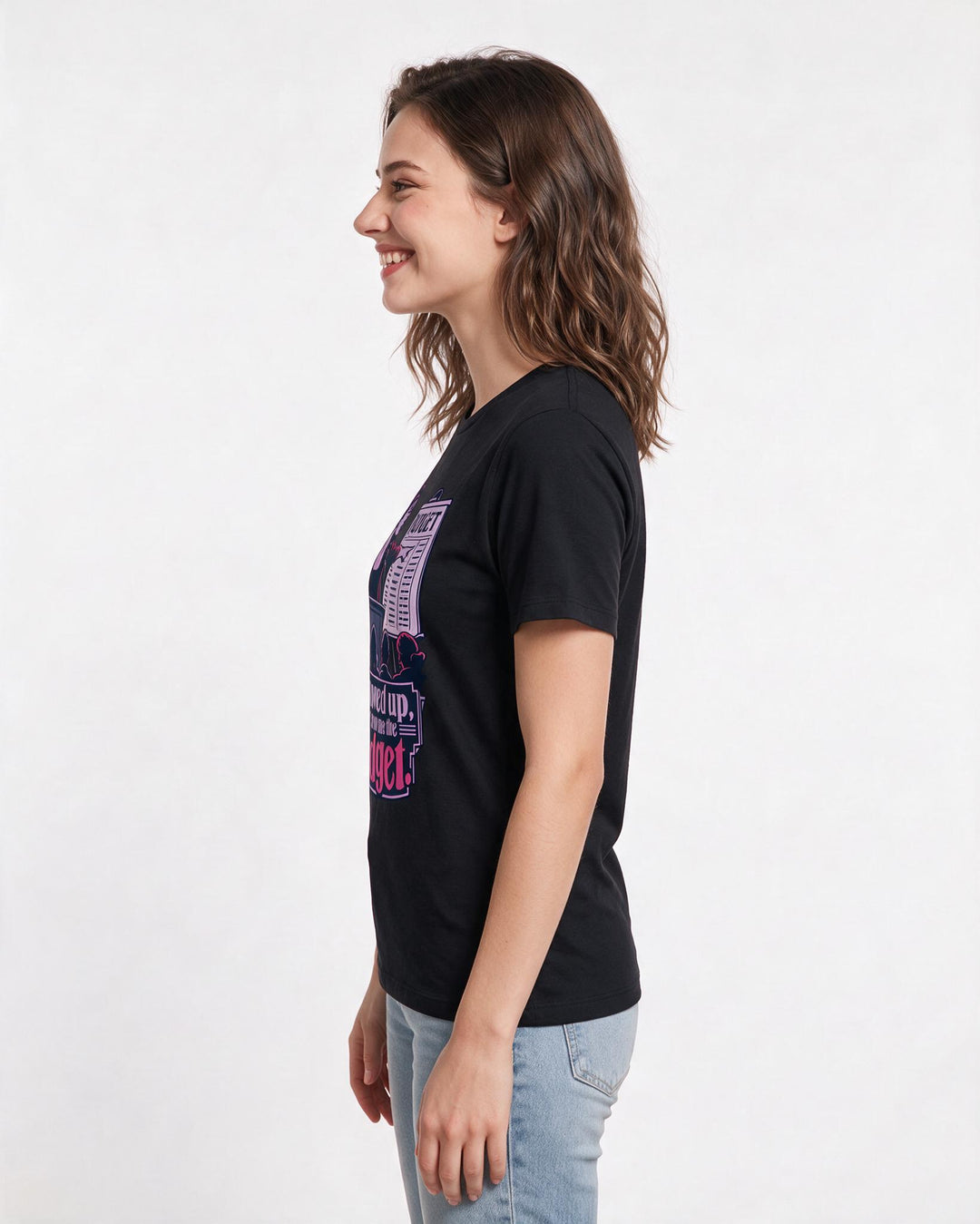 Political Statement Black T-Shirt for Women – Everyday Expression Graphic Tee product image 2